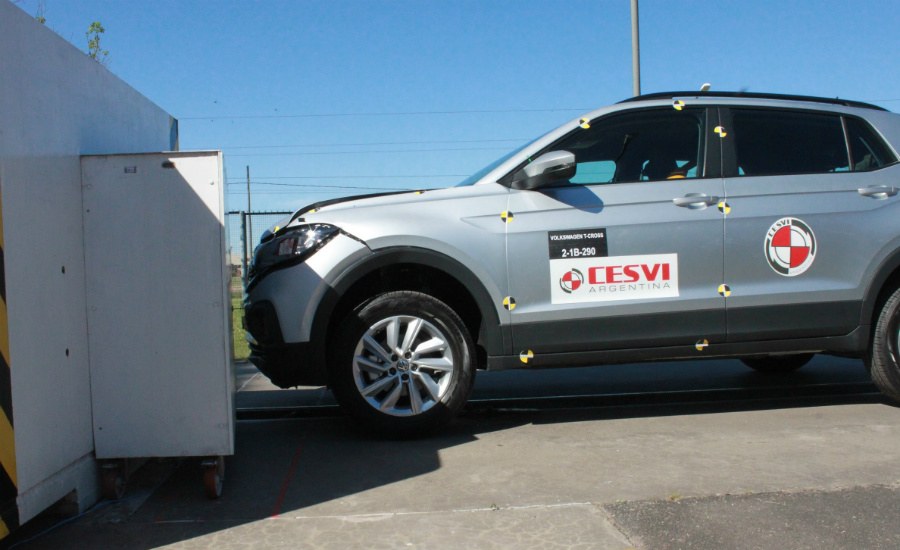 El crash test del Volkswagen T-Cross